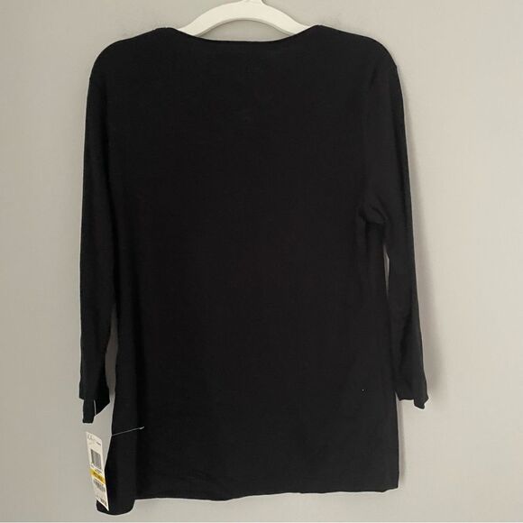 Karen Scott Women’s Long Sleeve Scoop Neck Halloween Teeshirt PM - Picture 3 of 3